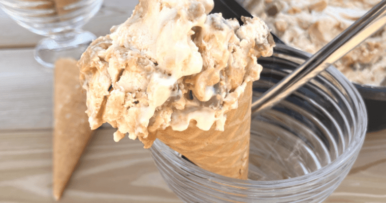 Greek Yoghurt No Churn Snickers Ice-Cream